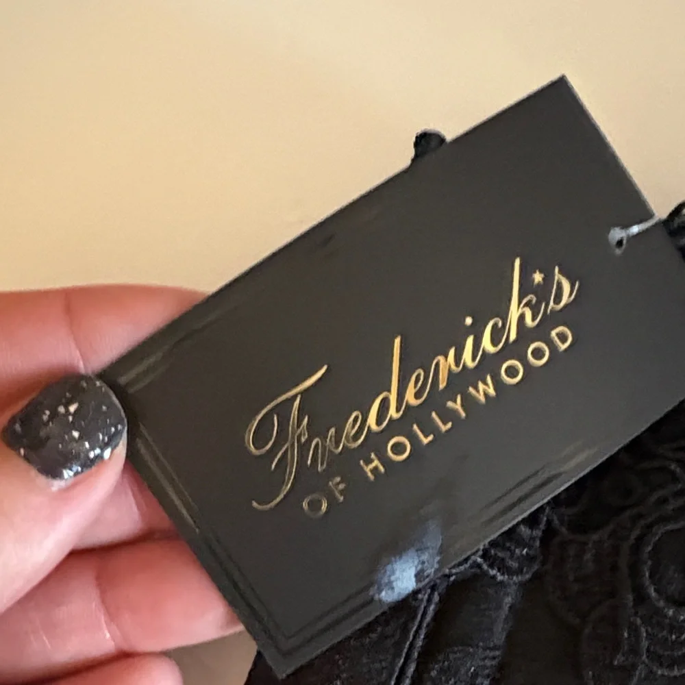Frederick's of Hollywood Black Satin Corset - Picture 3 of 4